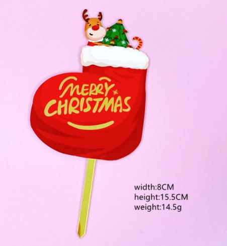 Christmas Cake Topper Snow Globe Cake decoration