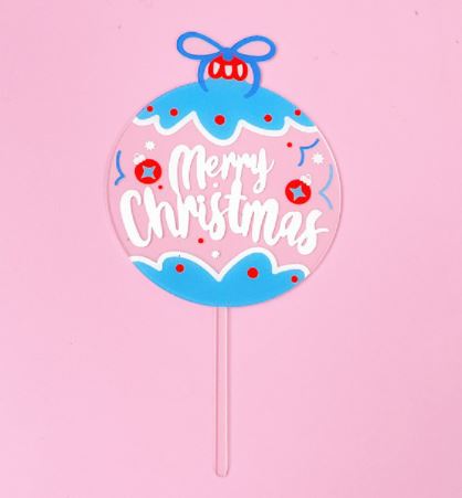 Christmas Cake Topper Snow Globe Cake decoration