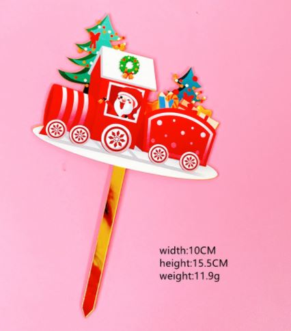Christmas Cake Topper Snow Globe Cake decoration
