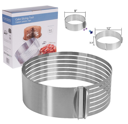 Cake torting ring cake layer slicing tool mousse ring 12 inch 10 inch 9 inch ring