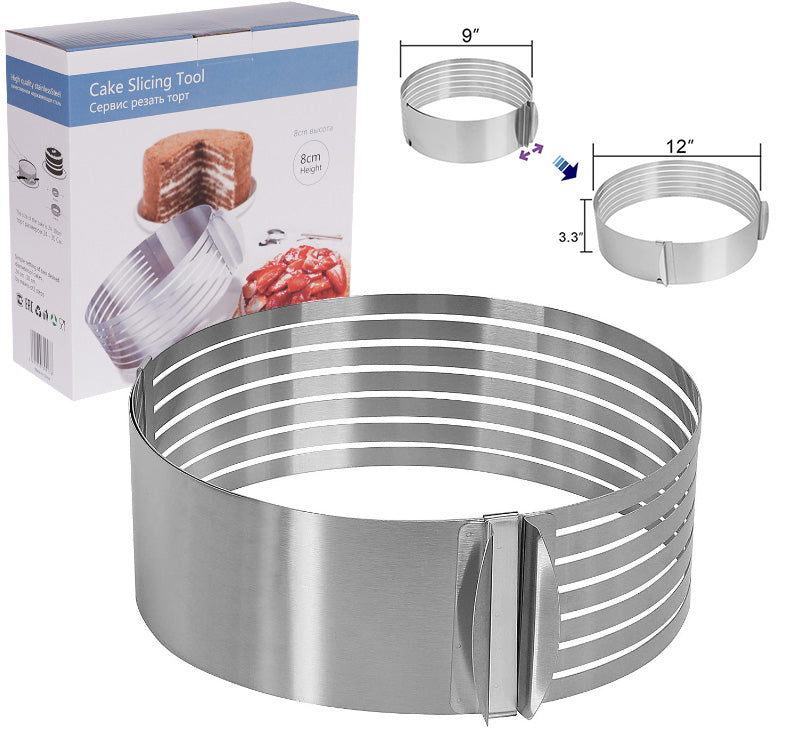 Cake Slicer torting ring cake layer slicing tool mousse ring 12 inch 10 inch 9 inch ring