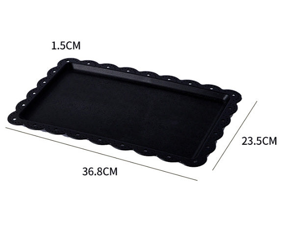 🔥(25 / 37cm) Large serving tray party stand plastic plate dessert plating canapes platter cheese board serveware