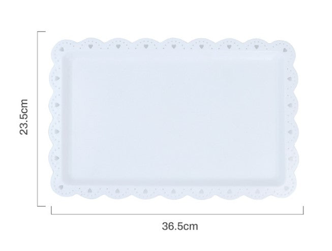 🔥(25 / 37cm) Large serving tray party stand plastic plate dessert plating canapes platter cheese board serveware