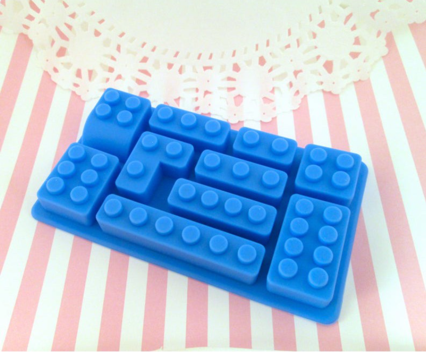 Lego bricks silicone mould for cake decorating silicon mold chocolate mould