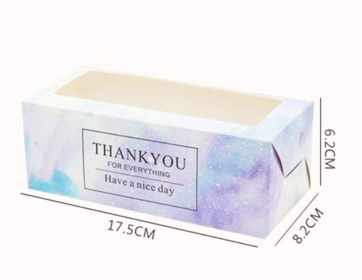 🇸🇬10pcs swiss roll box - log cake box - packaging tray box - napkin roll tray gift box