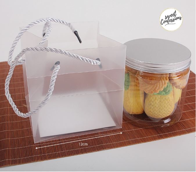 🔥Cookie jar biscuit tin round food storage plastic container transparent grain nut storage cookies bottle can