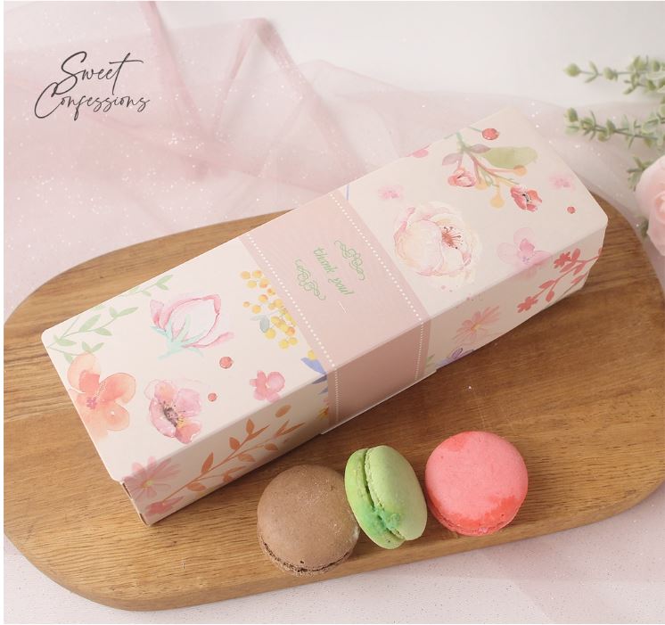 Mooncake box jelly sweets box Floral bouquet box 3 cavity mooncake box gift packaging cake box thank you