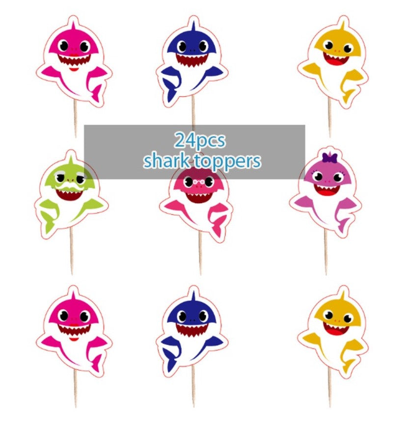 Baby shark topper & figurine - baby sharks cake decoration party decorating toppers