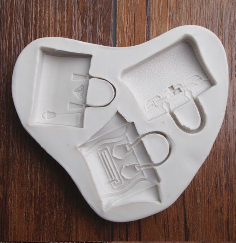 Handbag silicone mould cake decorating branded bag silicon mold tote bag cupcake topper