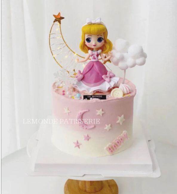 Aurora sleeping beauty cake topper princess cupcake decoration