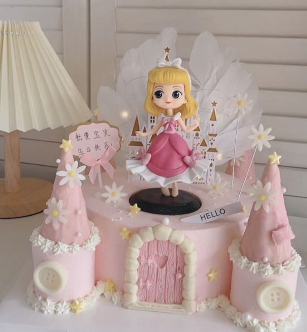Aurora sleeping beauty cake topper princess cupcake decoration
