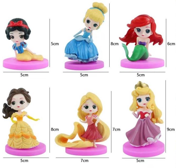 Aurora sleeping beauty cake topper princess cupcake decoration