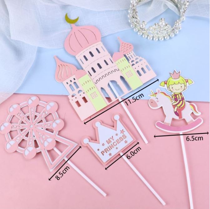 Aurora sleeping beauty cake topper princess cupcake decoration