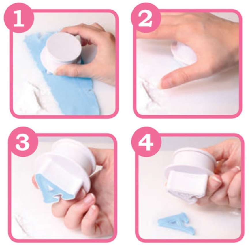 Alphabet plunger cutter set - Uppercase or lowercase set cookie cut-outs