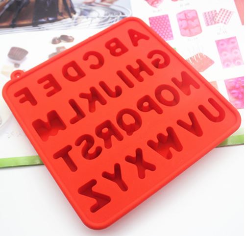 Alphabet chocolate jelly silicone mould ice cube mold