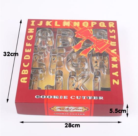 Gigantic large alphabet cutters for cookies or cake decorating 26 big ...