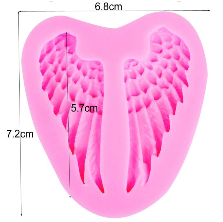 Angel wing wings silicone mould for fondant cake decorating clay jelly mold