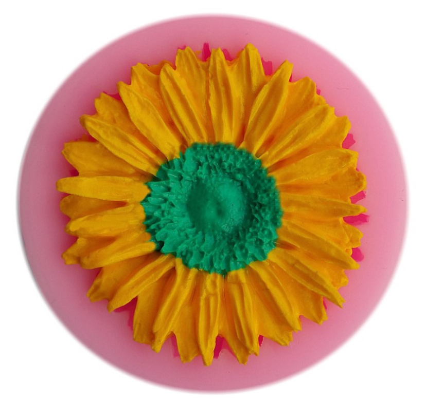 Gerbera sunflower mould tart pan decoration daisy silicone mould jelly art silicon mold