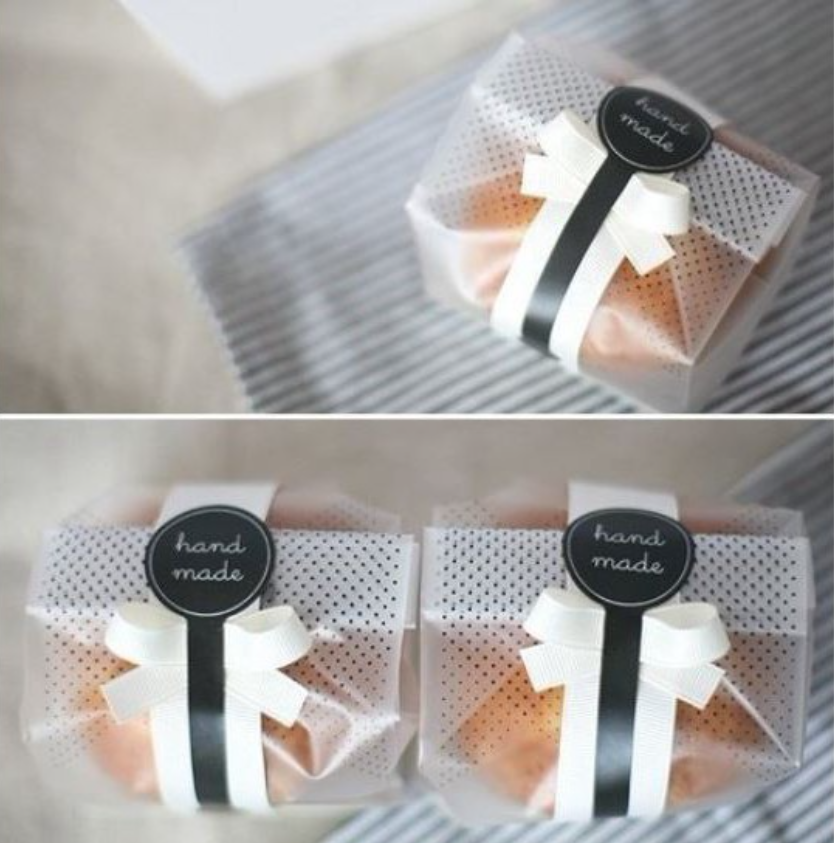 20pcs cookie bag with inner card tray cookie wrapper