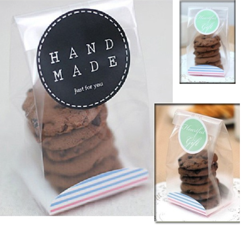 20pcs cookie bag with inner card tray cookie wrapper