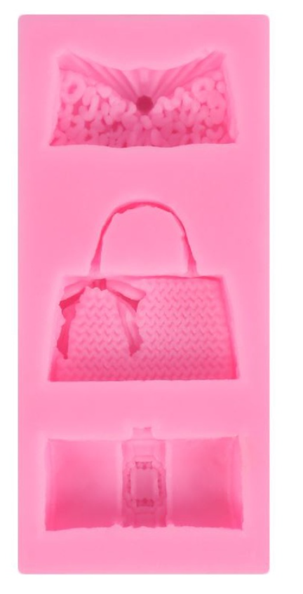 Handbag silicone mould cake decorating branded bag silicon mold tote bag cupcake topper