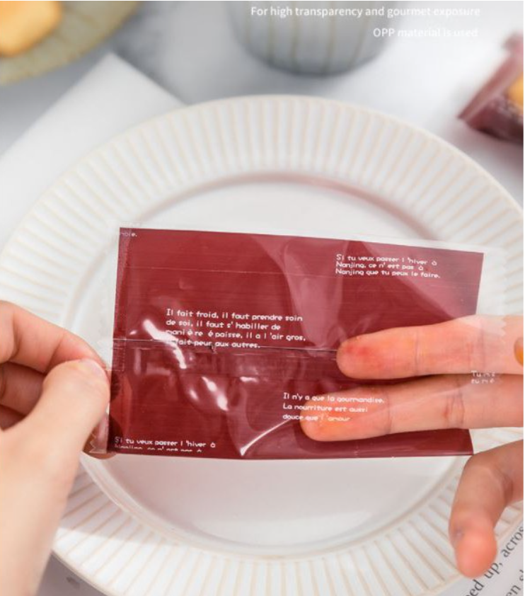 🔥 🇸🇬 100pcs madeleine financier wrappers cookie bag pasty packaging bag food heat sealer type heat seal
