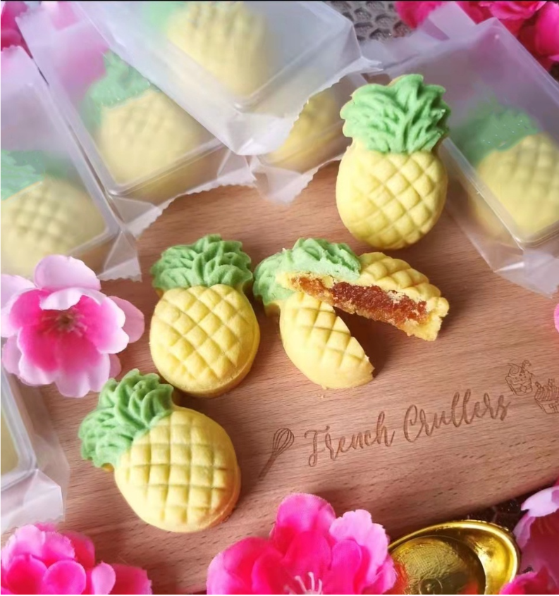 🇸🇬(50pcs trays/bags) SEALING bag tray pineapple tart long transparent box heat sealer wrapper cookie bags