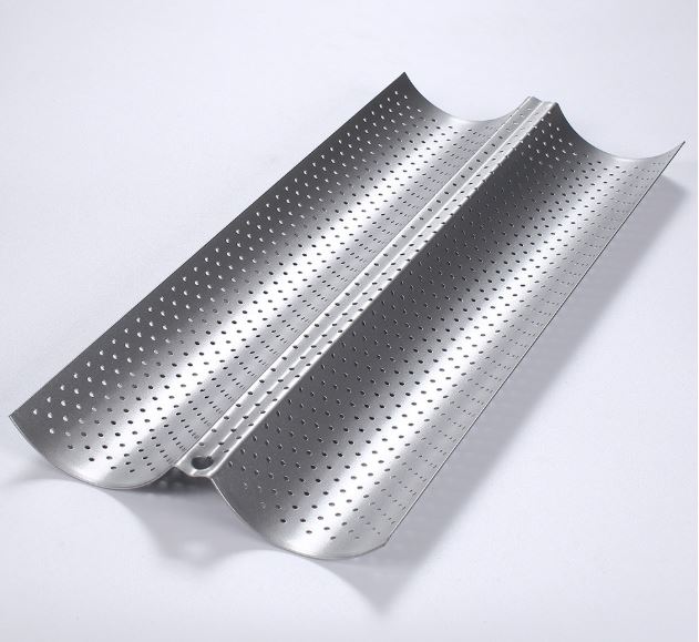 Large baguette pan tray perforated non-stick ventilated french loaf baking mould bread tray