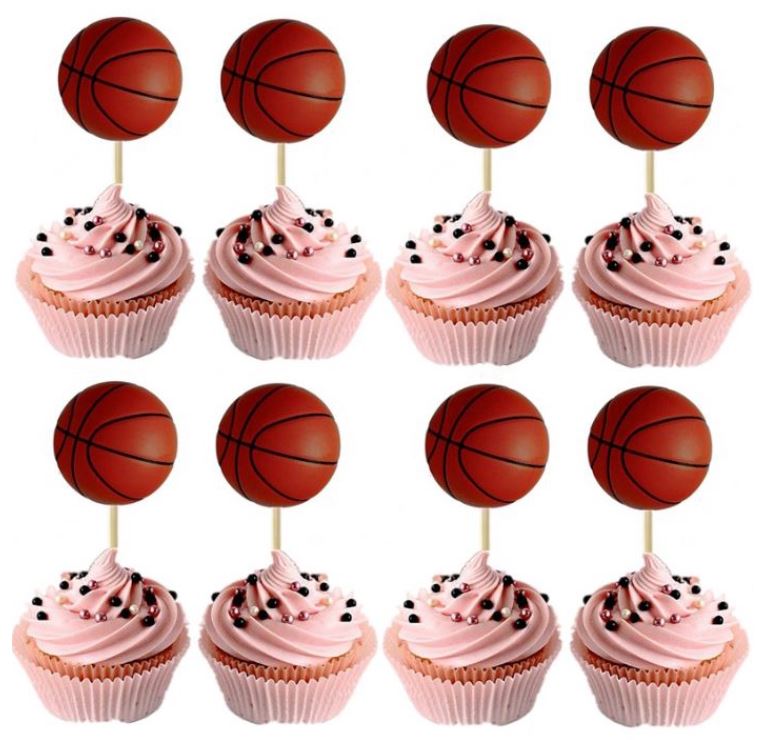 Basketball cake toppers birthday cake topper for basket ball player sports slam dunk cupcake decorating