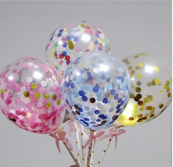 Confetti balloon topper for cake decorating party balloons cake toppers