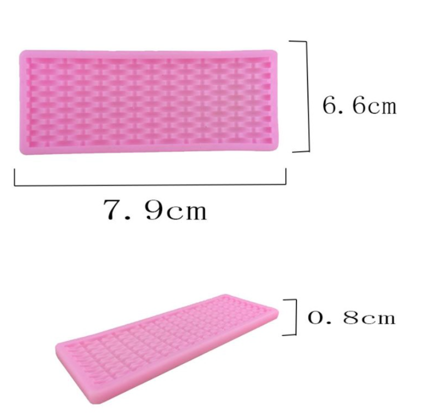 Basket weave jelly mould cake decorating mold cake side decor chocolate mould lace pattern