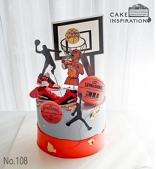 Basketball cake toppers birthday cake topper for basket ball player sports slam dunk cupcake decorating