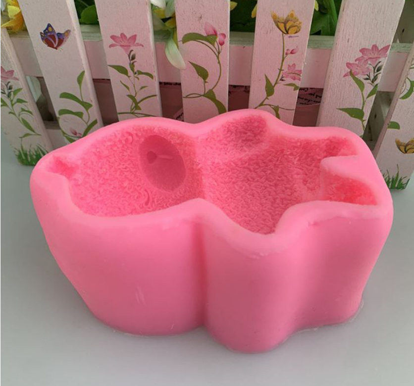 🇸🇬 Dog mould poodle fondant jelly mould Sleeping bear mould 4.5 inch fur animal texture mold cake topper