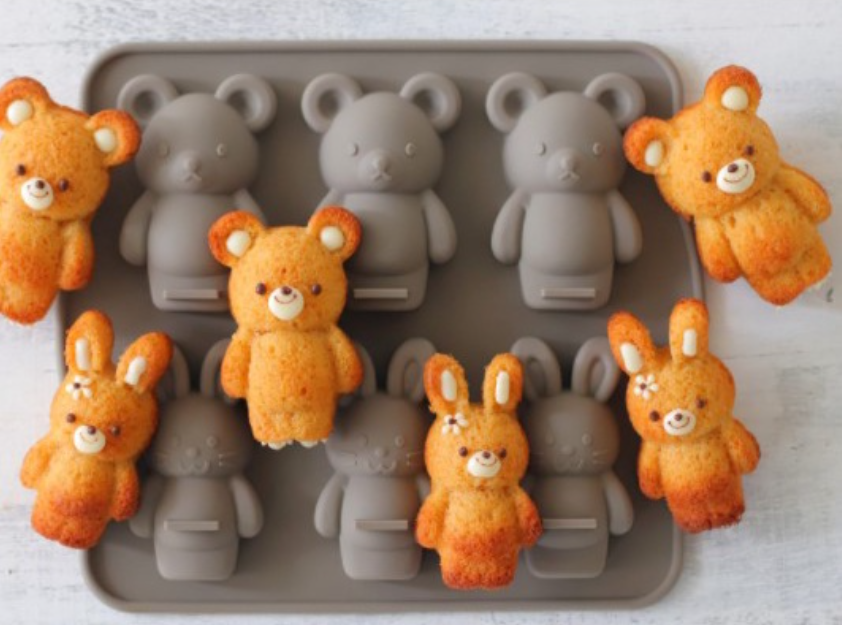 Little bear & rabbit baking mould silicone jelly chocolate mold