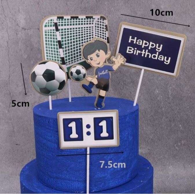 Beer toppers football soccer cake topper man masculine cake toppers cake decorating for boy