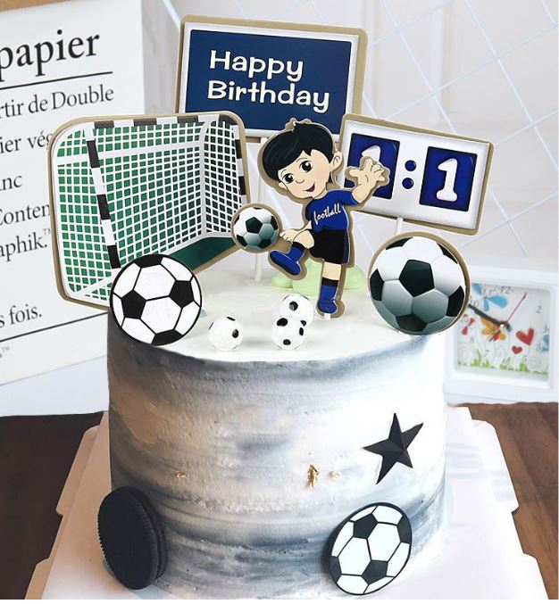 Beer toppers football soccer cake topper man masculine cake toppers cake decorating for boy
