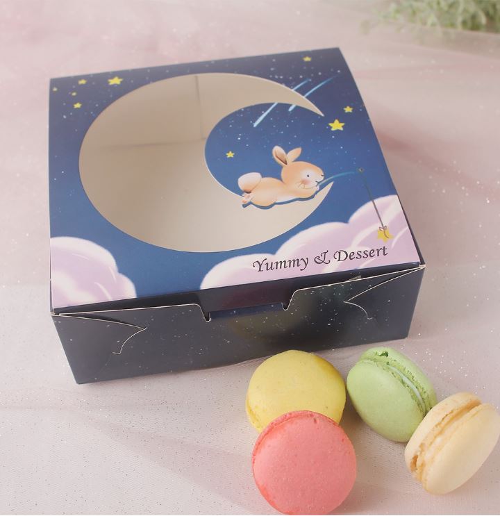 Cupcake box tart brownie box packaging tray cake box mooncake pastry container 5 inch cake box cheesecake box