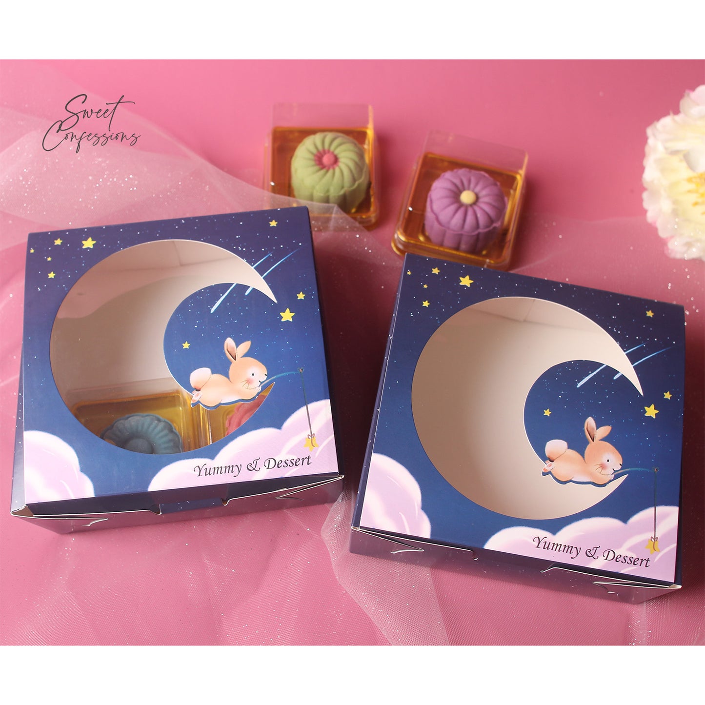 Cupcake box tart brownie box packaging tray cake box mooncake pastry container 5 inch cake box cheesecake box