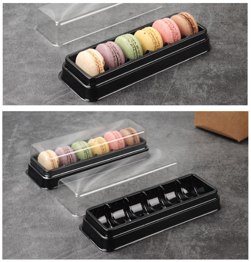 10pcs Macaron box packaging container packing box for 6 macarons macaroon box