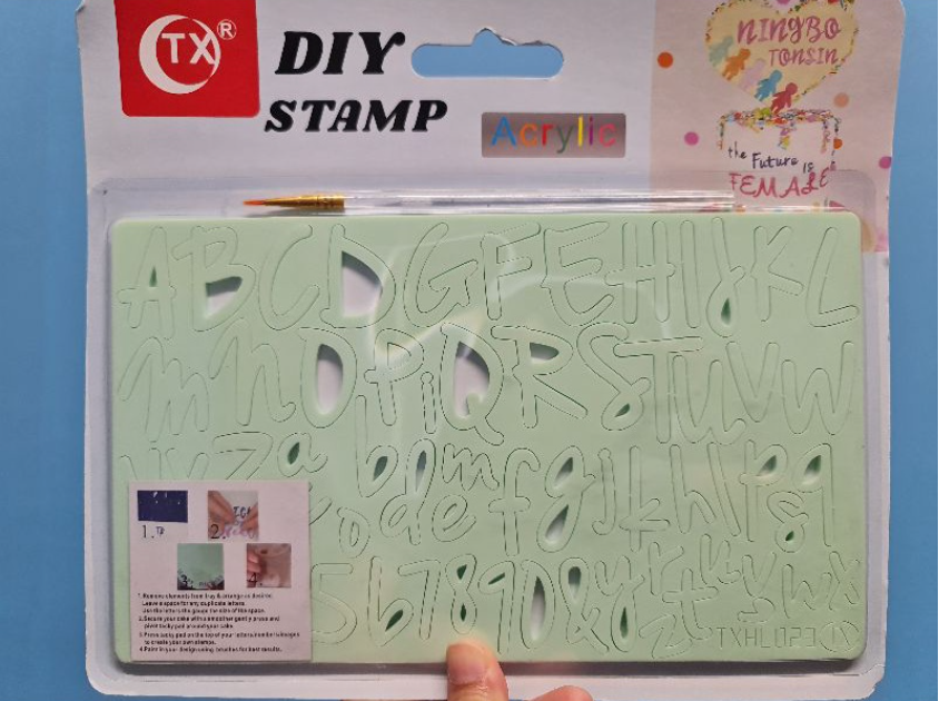 Alphabet embosser fondant cake letter stencil presser text embosser fondant cake decorating Sweet Stamp
