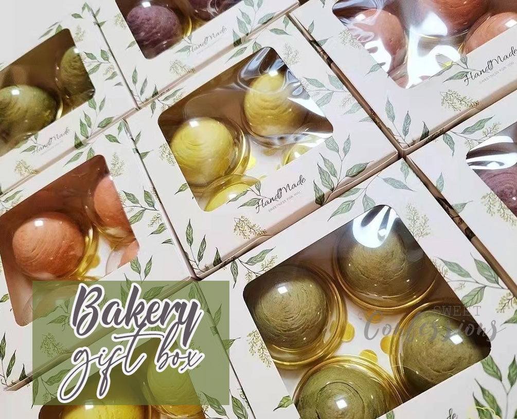 Cupcake box tart brownie box packaging tray cake box mooncake pastry container 5 inch cake box cheesecake box
