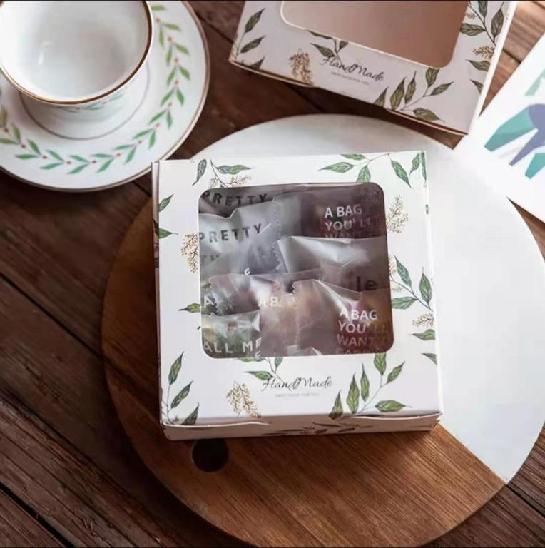 Cupcake box tart brownie box packaging tray cake box mooncake pastry container 5 inch cake box cheesecake box