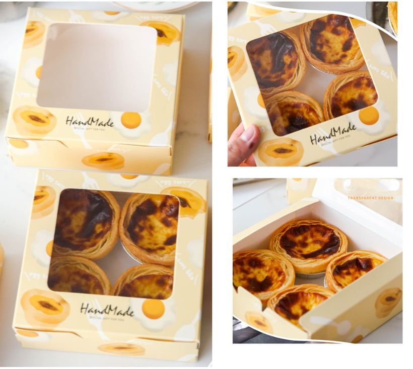 Botany tart box brownie box packaging tray cake box pastry container 5 inch cake box cheesecake box