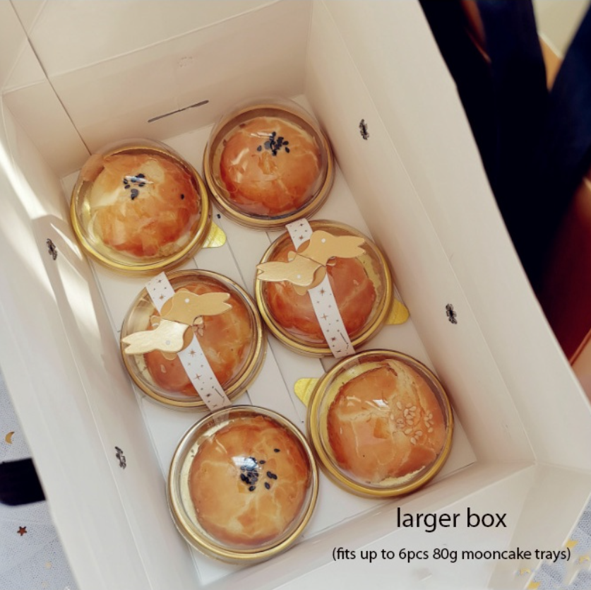 Gold gift packaging box mooncake box with handle carrier box chinese new year festive box