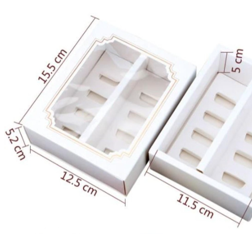 🇸🇬10pcs box Macaron packaging boxes for 10 macarons gift package mini tart paper box