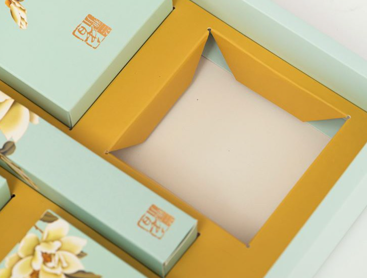 125g Mooncake gift box EXTRA large packaging box & carrier 7pcs set
