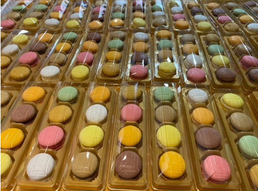 🔥 10pcs Macaron box gift packaging container macaron plastic boxes