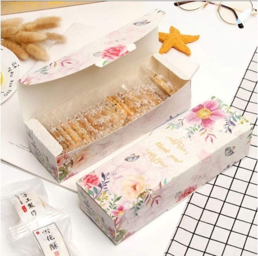 Mooncake box jelly sweets box Floral bouquet box 3 cavity mooncake box gift packaging cake box thank you