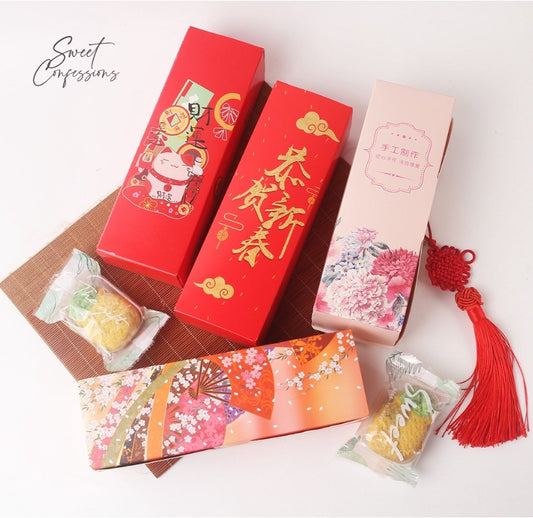 Mooncake box jelly sweets box Floral bouquet box 3 cavity mooncake box gift packaging cake box thank you