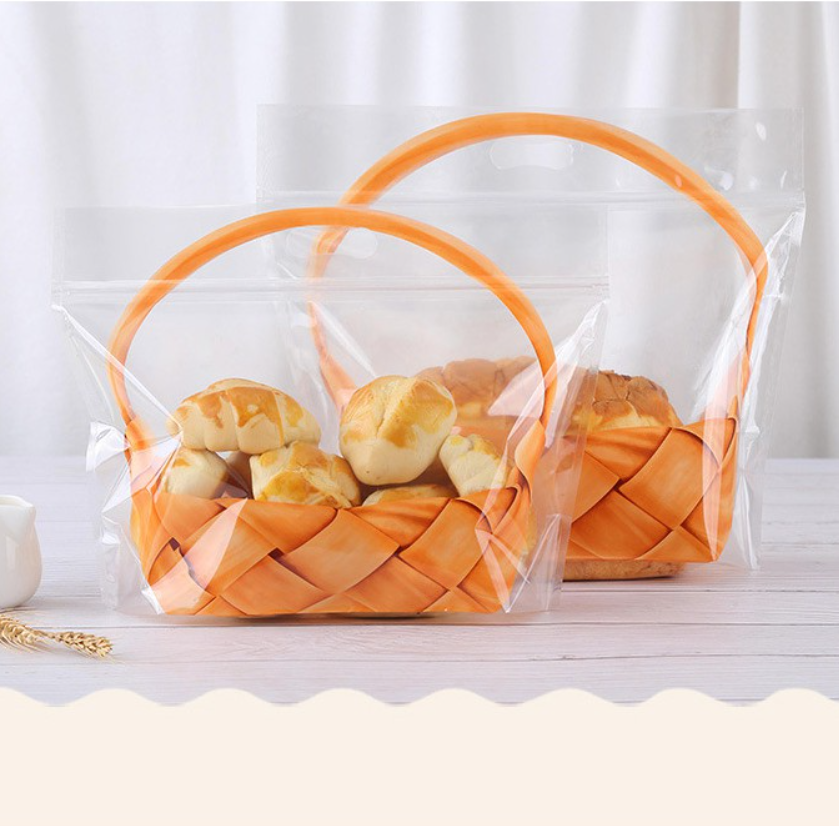 10pcs Bread loaf packaging bag toast bag braided bun wrapper